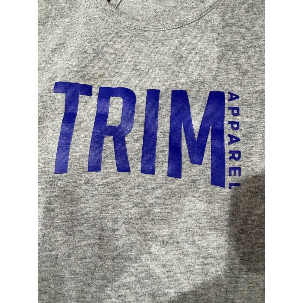 TRIM Apparel Tank Top Womens Size M Heather Gray Racerback  Trail Athletic - Picture 6 of 8